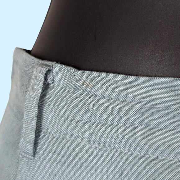 Vintage Talbots Blue Viscose Rayon Skirt - Picture 4 of 9